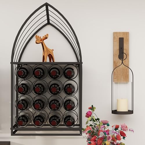 Estante para vino metálico en forma de barco, set de 2 miniatura 3