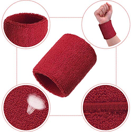 Bememo 12 Pezzi Polsino di Sport Fasce da Polso