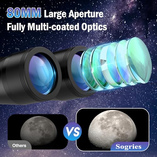 Binoculars for Stargazing 20x80