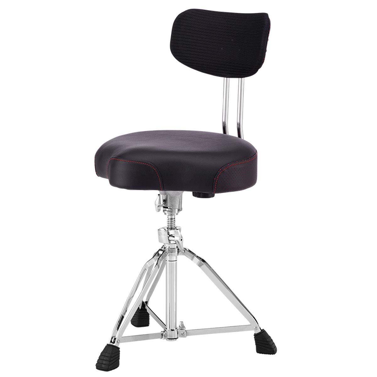 Pearl D-3500BR Schlagzeug-Hocker Sattelsitz mit Lehne + keepdrum Drumsticks