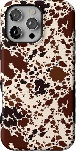 Casely iPhone 16 Pro Case | Cowgirl Envy | Cow Print | Compatible with MagSafe | Bold Protective Case Design