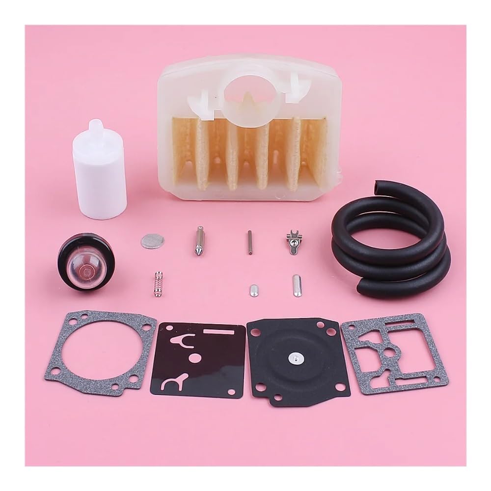 Réparation carburateur tronçonneuse 345 350 contre calage moteur avec filtre et durite