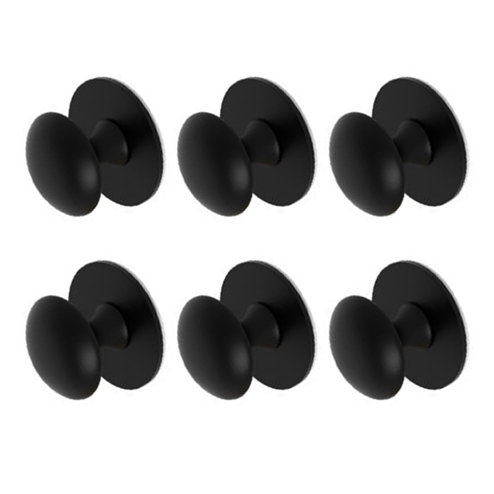 Msioytog 6pcs Steel Cabinets Pulls Auto Stick Hardware Simple Installs for Wardrobes Drawers Shower Door Decors Bathroom Cabinets Handles