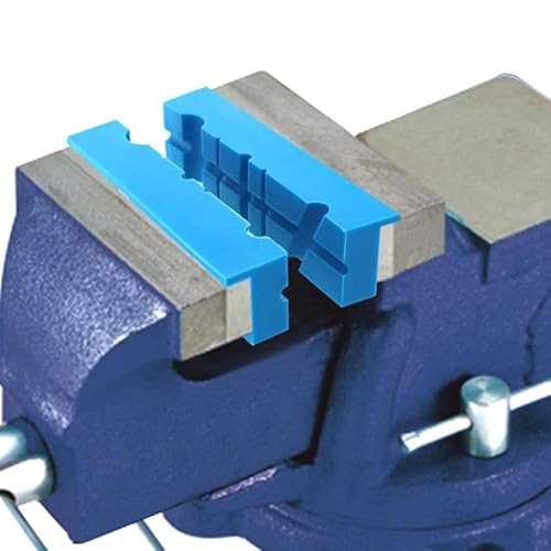 2pcs Magnetic Bench Vice Jaw Pad Multi-groove Mill Cutter Vise Holder Grips Bench Vise Accessories Protector