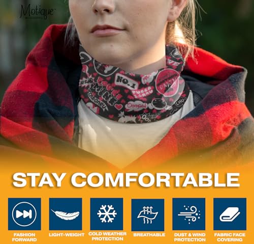 Image of Motique Accessories Paisley Bandana Neck Gaiter Tube Headwear Motorcycle Face Scarf