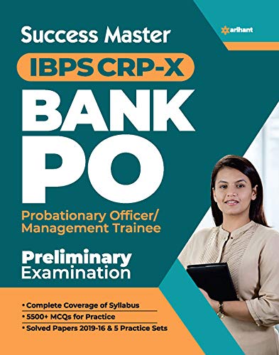 Success Master IBPS CRP-X Bank PO (PO/MT) Pre Exam 2020 (Old Edition)