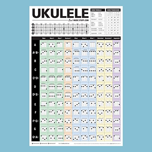 Best Music Stuff CHOOSE Popular Ukulele Chords Poster • An Educational Reference Poster thumb #1