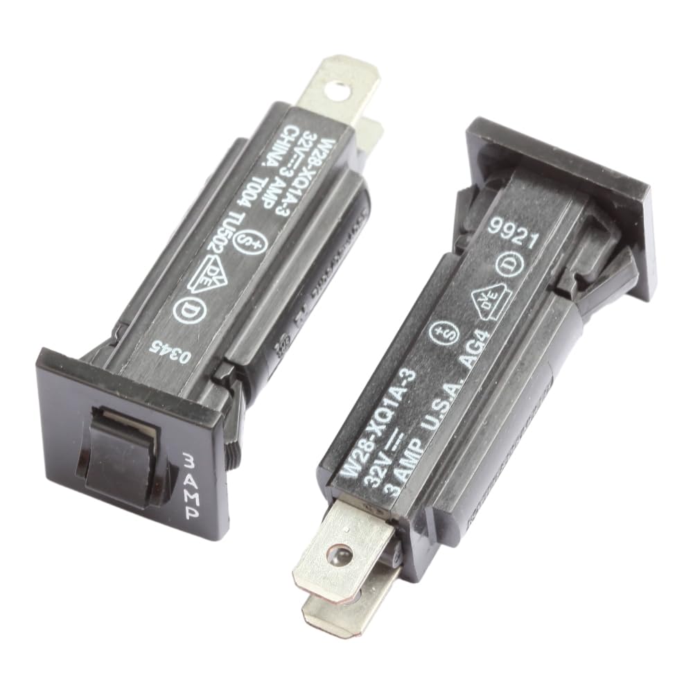 W28-XQ1A-3 32V 3AMP 250V ~ 50/60Hz Disyuntor (paquete de 2)