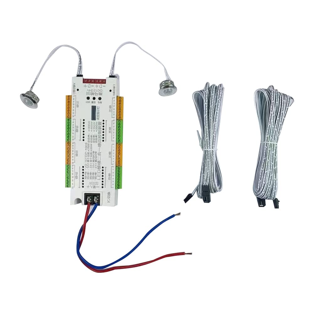 Sensore Movimento LED Per Scale - Luci Automatiche 32 Canali Dimmerabili | Kit Illuminazione Interna DC 12V/24V - Foto 11