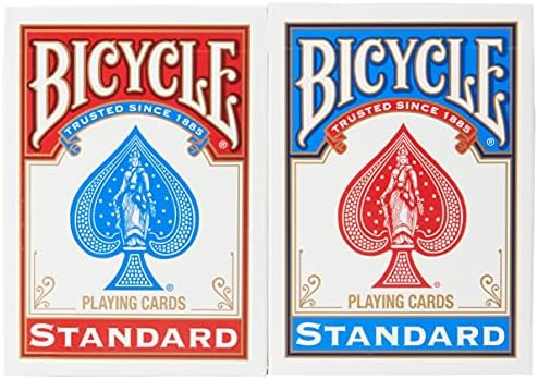 Bicycle Playing Cards - Poker Size - 2 Pack, RED & BLUE