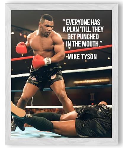 Boxing Quote Wall Art Print – Everyone Has a Plan Until They Get Hit – 8x10