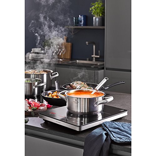WMF Cult X enkele inductiekookplaat, tot 28 cm, 1 kookplaat, 8 standen, panherkenning, touch-display, glaskeramiek, timerfunctie, 2200 W - Image 7