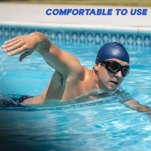 Image of KONEX Swimming Goggles | Polarised UV Protected Lens | Anti-Fog & Anti-Leak with 3D | Trusty - Black
