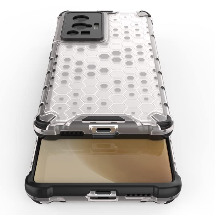 Image of Prime Retail Hard PC Back Case Cover for Vivo X70 Pro 5G Anti Slip Ultra Thin Shockproof Reinforced Corners (Transparent)