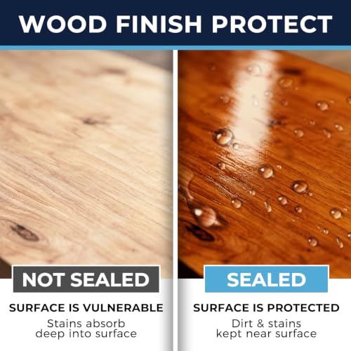Image of Wood Stain and Sealer in One, Water Based Non-Toxic, Fast Dry, Waterproof Interior & Exterior Wood Stain & Wood Sealant for Furniture, Decks, Fences, Cabinets, Pergolas, Siding, 35oz, Natural Cedar