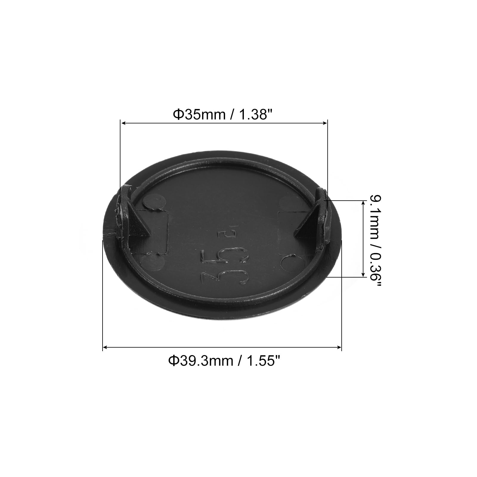 Coperture Fori Cerniere QUARKZMAN 30 Pezzi - Diametro 40 Mm, Plastica Bianca, Per Mobili Armadi Credenze