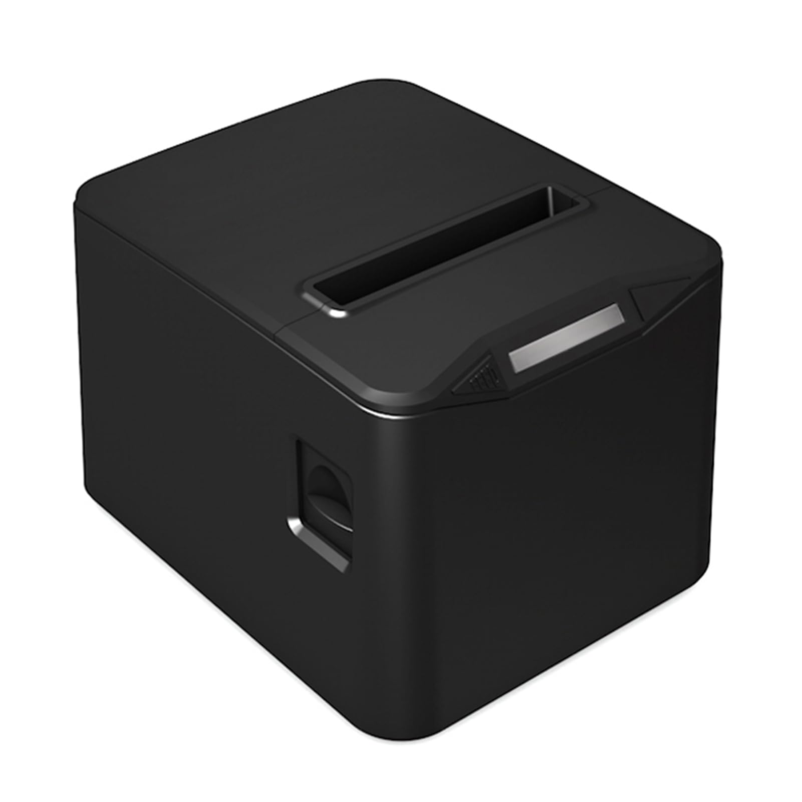 VINGVO Stampante termica per ricevute da 80 mm, USB + LAN ad alta velocità, con taglierina automatica, grande scomparto carta, compatibile ESC/POS, per ristorazione, vendita al dettaglio, supermercato
