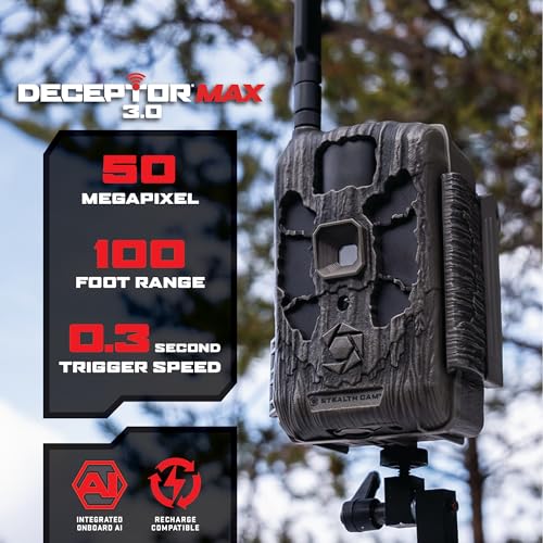 Image of Stealth Cam Deceptor MAX 3.0 50MP 1440P 0.3s 100 940nm on Demand GPS