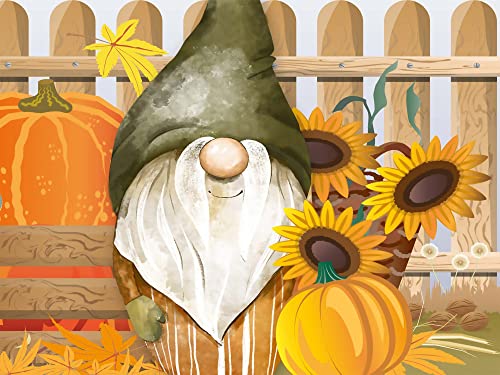 Small World Greetings Fall Gnomes Blank Note Cards - Autumn Greeting Cards With Envelopes - 4 Unique Designs - 5.5"X4.25" (12 Pack) #TOP7