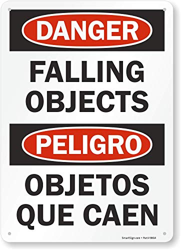 Kauf Herabfallende Gegenstände - Falling objects schild