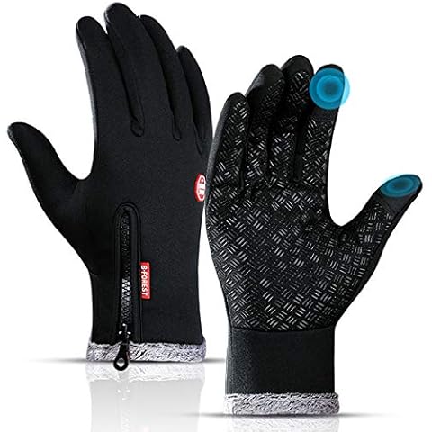 KEZKALS Cycling Gloves for Men Women, Winter Warm Gloves, Anti Slip Touchscreen Gloves, Waterproof Windproof Thermal Glove, Bike Bycicle Cycling Accessories for Men womens, Cycling Gifts for Men women Cover