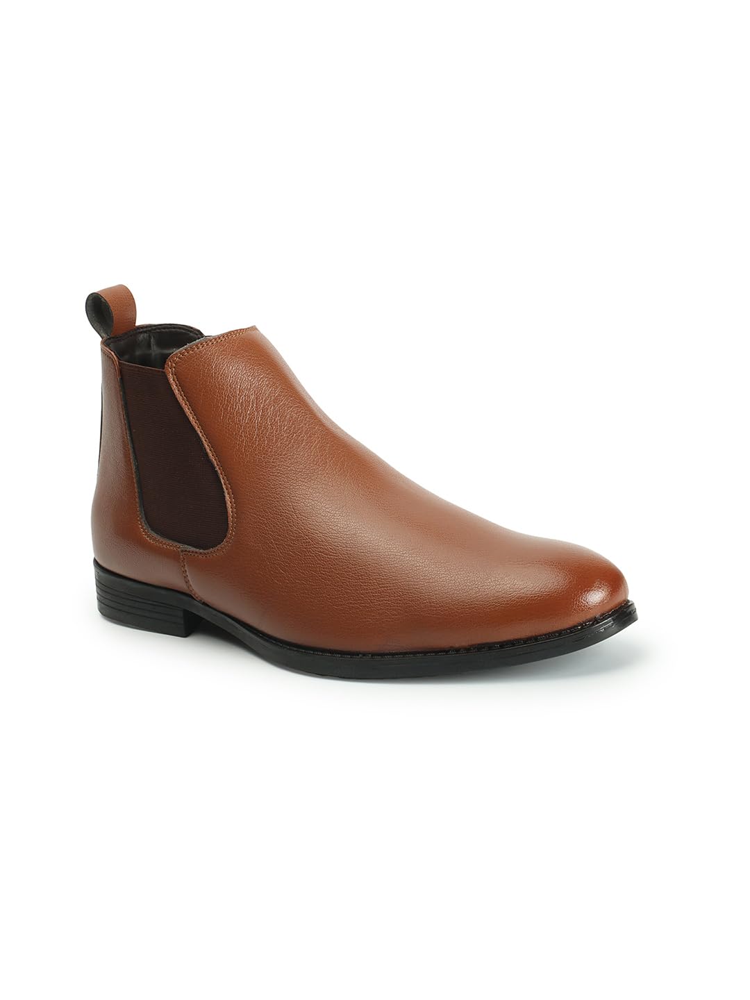 carlton london Men's Solid Slip-on Comfortable Boots for Casual Work Festive Use I Cl-son-m-09 Tan Chelsea-picture-27