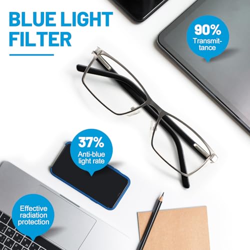 Image of OCCI CHIARI Blue Light Glasses for Men Women Non Prescription Glasses Metal Eyewear Full Rim Optical Frame