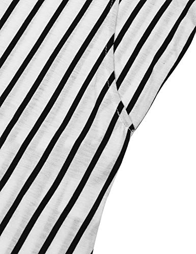 Joymom Latched Mama Nursing Tops, Moms Roll-Up Sleeve Petite Breastfeeding Blouse Pregnant Slimming Cozy Striped Long Sleeve Shirt Fit Postpartum Daily Wear Work Clothes S #TOP4