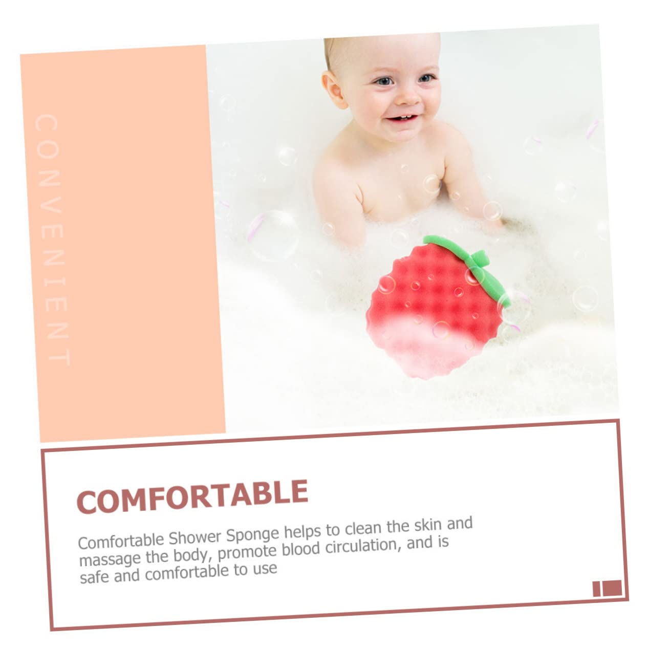 minkissy 8 esponjas de baño para bebés, esponjas de, de baño natural, de bebé, suministros de, de para niños, de, bola de nailon de alta densidad