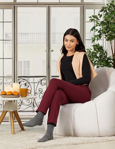 Image of Van Heusen Women's Cotton Lounge Pants | Drawstrings & Side Pockets | Cotton Stretch | Smart Tech Finish| Everyday Pyjamas | At Home Pyjamas | Style 55303