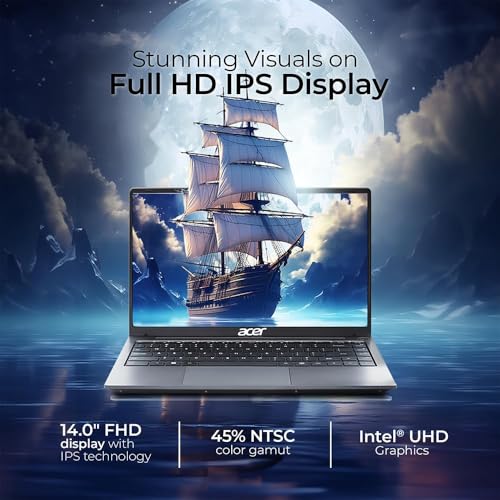 Image of acer Aspire 3 Intel Core i3 12th Gen 1215U - (8 GB /512 GB SSD /Windows 11 Home) A324-51 Thin and Light Laptop (14 Inch Full HD LED-Backlit IPS Display, Steel Gray, MS Office, 1.45 Kg)