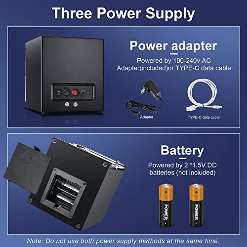 Jqueen Watch Winder For Automatic Watches, Walnut Paint Led Watch Winder With Quiet Japanese Motor, Open The Cover And Stop, 5 Working Modes #TOP5