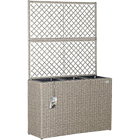 Casaria Jardinière en polyrotin Cover