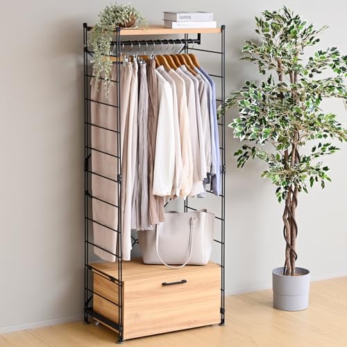 RP(YAMAZEN) nK[bN ؐ LX^[tSt nK[EI A\ [h[u N[[bg l炵 65.5×s43.5×161cm gi I[N/ThubN MWSW-16603CB(OAK/S