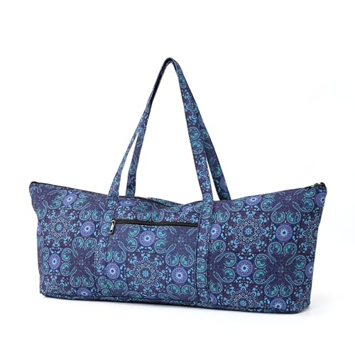 Boulder Bee Yoga Mat Bag with Wet Pocket, Large Yoga Mat Carrier, Yoga Gifts for Women, Gym Tote Bag for Travel Office Beach Workout