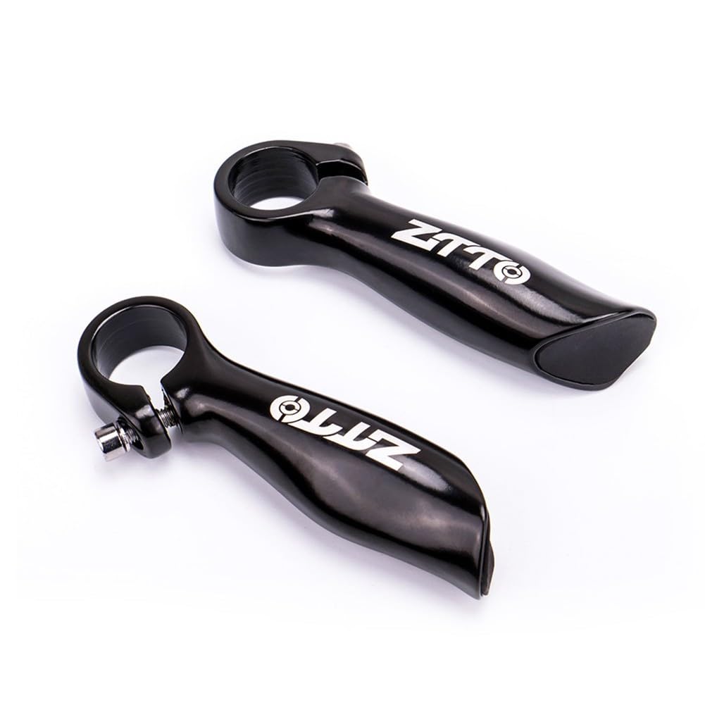 Extremos de manillar de bicicleta de montaña de aleación de aluminio, empuñaduras ergonómicas para bicicletas de 22,2 mm para reducir la fatiga de conducción, 1 par, color plateado