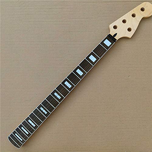 Maple 20 Frets Bass Guitar Neck Replacement 5 String Rosewood Fingerboard Gloss
