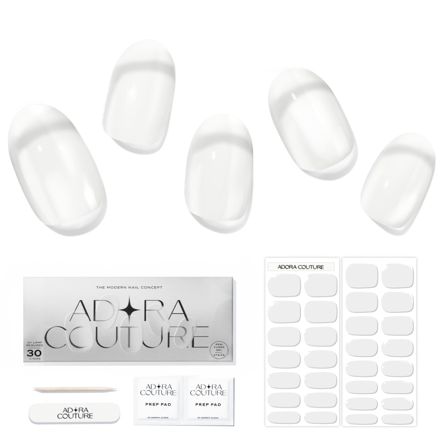 Adora Couture Semi Cured Gel Nail Strips