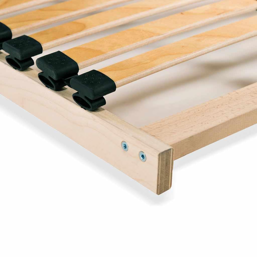 Doghe in faggio massello 7 zone Ergonomico 28 doghe 100x200 cm | Rete a Doghe 7 Zone 100x200 cm senza Materasso con 28 Doghe in Legno di Faggio, Base Letto Regolabile con Controllo Rigidità,