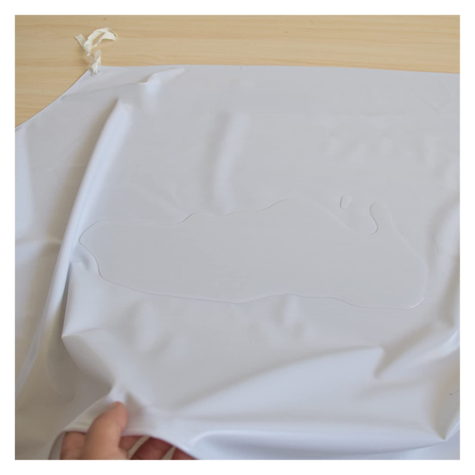 IOFIT Delantal blanco grueso de 1 pieza for restaurante, barbacoa, delantal impermeable de PVC, delantal de cocina for hombres y mujeres 1