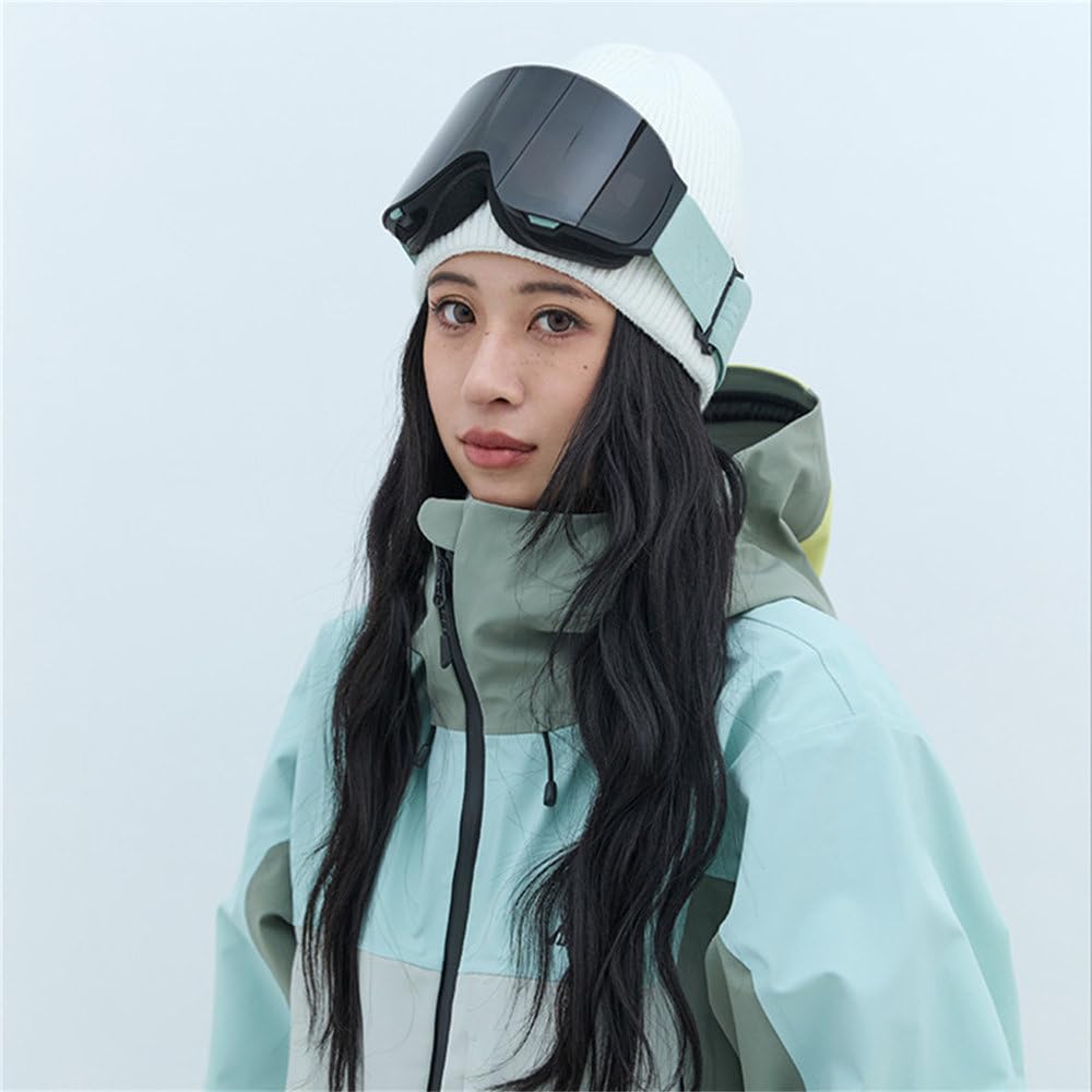 Stylowe, dwuszybowe, składane gogle narciarskie dla mężczyzn i kobiet, z powłoką przeciwmgielną, do uprawiania snowboardu, model 2026