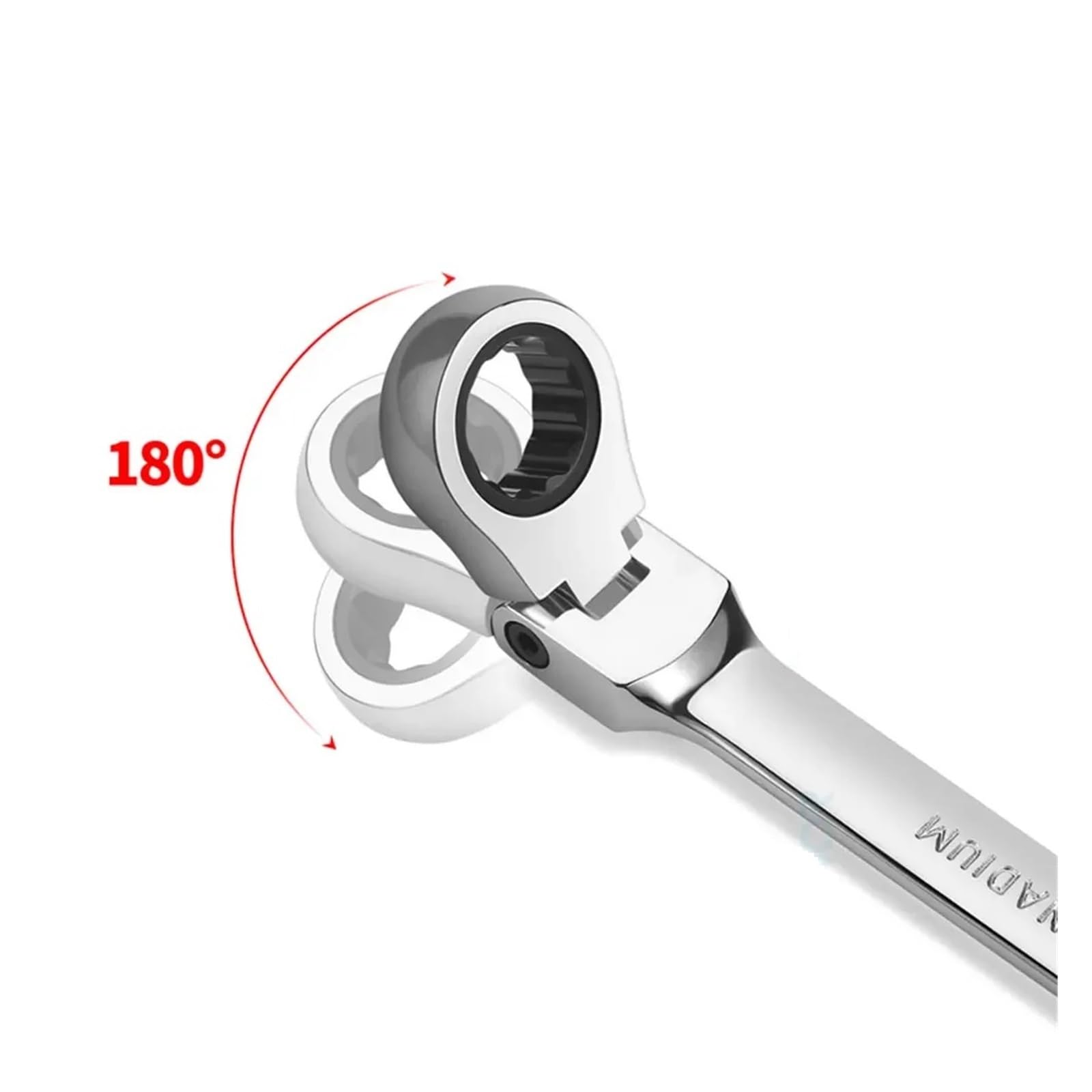 Set di Chiavi Chiave A Cricchetto da 10 Pezzi, Set di Utensili da Officina da 8-22 Mm, Set Flessibile Lucidato A Specchio da 72 Denti for Riparazione Auto