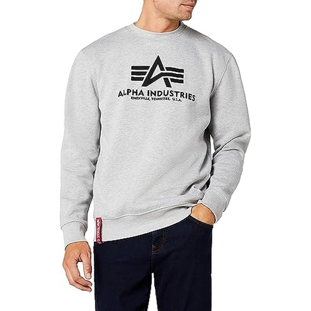 Alpha Industries Herren Basic Sweater Sweatshirt für Herren Sweatshirt (1er Pack)