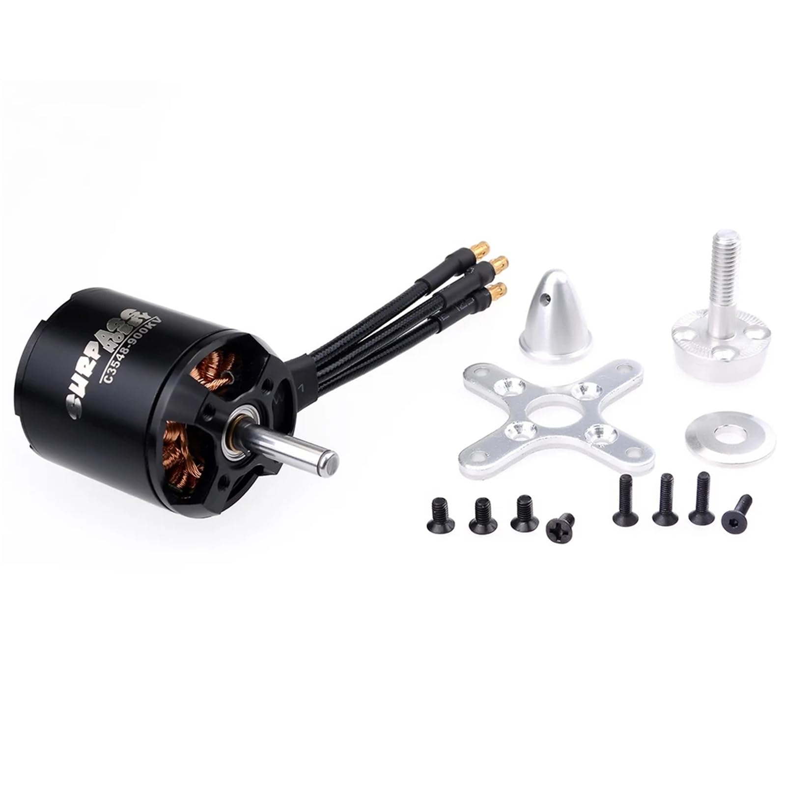 C3548 790KV Outrunner bürstenloser Motorwellendurchmesser 5 mm mit Schraubensatz für RC-Flugzeuge, feste Flügel, RC-Drohne