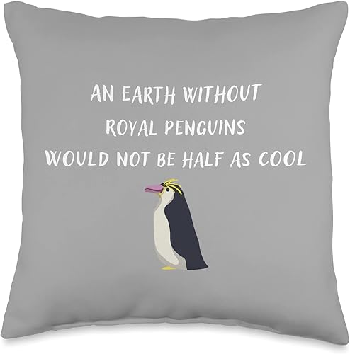 Royal Penguin Merch An Earth Without Royal Penguins Would Not Be Half As Cool Throw Pillow, 16x16, Multicolor