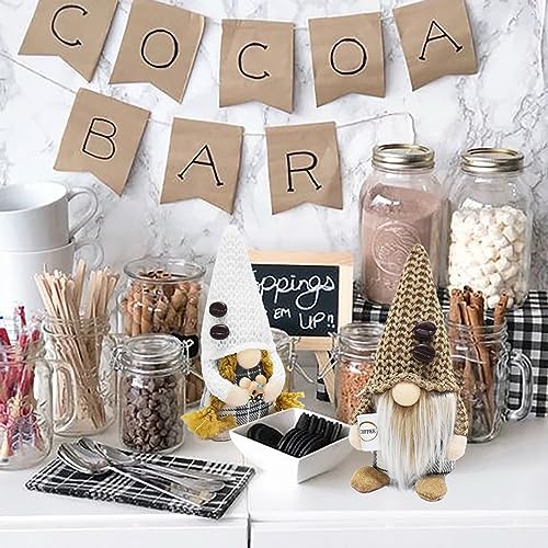 Attiigny-Coffee-Gnomes-Plush-Coffee-Bar-Tea-Time-Decoration-Plaid-Small-Elf-Coffee-Swedish-Tomte-Gonk-Donuts-Dolls-Scandinavian-Figurines-Tiered-Tray-Table-Decor-for-Home-Office Attiigny Coffee Gnomes Plush Coffee Bar Tea Time Decoration Plaid Small Elf Coffee Swedish Tomte Gonk Donuts Dolls Scandinavian Figurines Tiered Tray Table Decor for Home Office