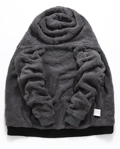 Little Beauty Hoodies for Men Zipper Jacket Fleece Sherpa Lined Winter Wool Heavyweight Sweashirts3