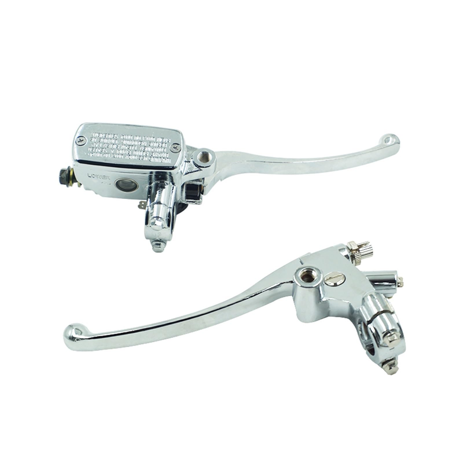 7/8 "22mm Argento Moto Cilindro Maestro Freno Idraulico Leva Pompa Frizione Del Freno Per Ya&maha Per Suzuki Per Ho&nda Con Pistone Da 14mm Frenos Leves Friziones