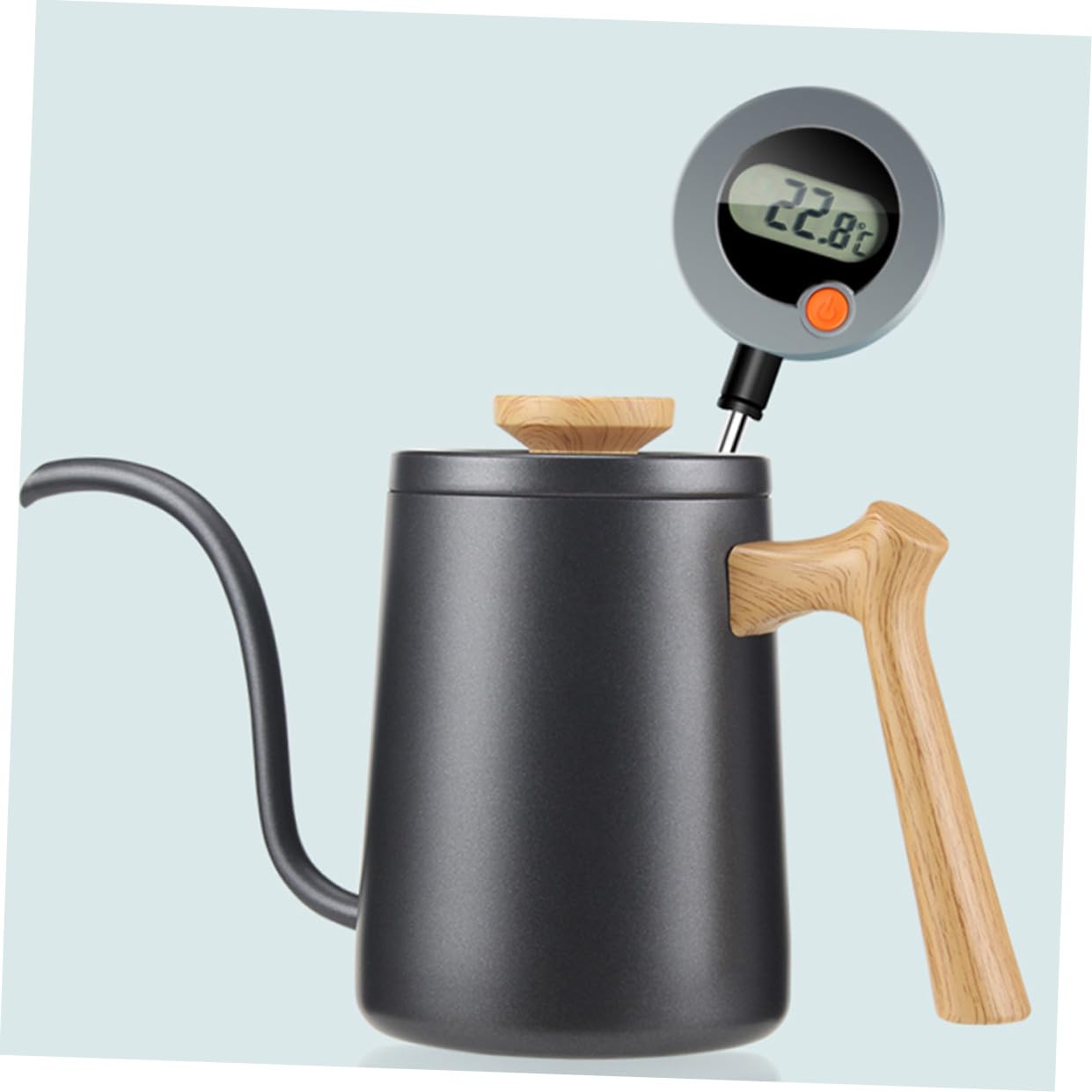 BESTonZON 2 Uds Freidora Líquida De Alimentos Para Aceite Café Dulces Comprobador De Temperatura De Alimentos Agua Digital Barbacoa Horno Con Sonda Digital