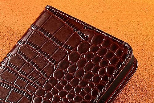 Funda iPhone 12 de cuero rojo KANUZ protectora antichoque con soporte 5
